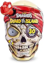 Smashers Dino Island Giant Skull (Megalodon Shark) by ZURU by ZURU with Over 30 Surprises, Mini Eggs and Figurines, Prehistoric Discovery Toy, Dinosaur Toys, Slime, Sand and More Age 5+