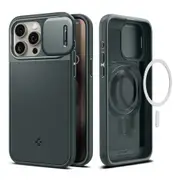 SPIGEN iPhone 15 Pro Case, 6.1 2023 Genuine Optik Armor MagFit MagSafe Compatible Magnet Cover for Apple