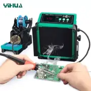 200W Soldering Fume Extractor 110W Soldering Iron Station with 2 Helping Hands