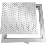 Powder-Coated Steel Recessed Manhole Cover 60x60cm with Sealed Frame