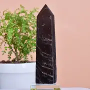 2.67LB Natural Tea colored crystal Obelisk Tower Tower Quartz Point Healing