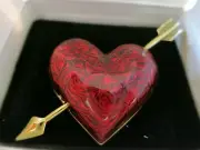 NEW Avon Hearts Afire Pin Valentine's Day # 1782