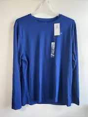 Old Navy Active Mens XX-Large Long Sleeve Go-Dry Pullover Shirt Blue New W/ Tags