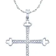 1/8CT-Diamond CROSS PENDANT