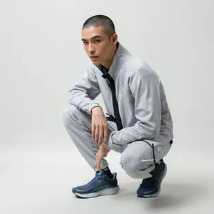 NEW BALANCE 外套 針織外套 混色灰 立領 中性 男女 UJ31053SXY