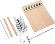 EXQUIMEUBLE Cultural Kalimba Kit Diy Wooden Finger Piano Small Instrument for Boys and Girls Music Enthusiasts