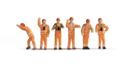 GM3910153 Gaugemaster TT120 TT Gauge (1:120 Scale) Shunters (6) Figure Set