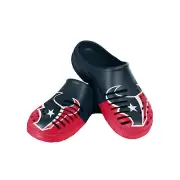 FOCO NFL Men's Houston Texans 2023 Colorblock Big Logo Clogs