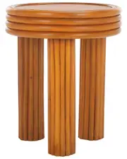 Safavieh Couture Bayard Rattan Round Accent Table