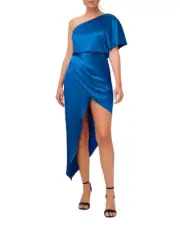 Aidan by Aidan Mattox Crepe One Shoulder Gown, 3A 2364