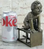 Hand Made Vienna Bronze Small Child Collectible Collector Bronze Statue Figure