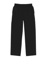 Hanes EcoSmart Boys' Fleece Open Leg Jogger Sweatpants Black Slate Heather L XL