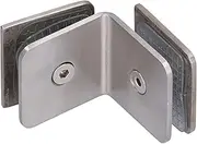 Glass Clamp 304 Stainless Steel Right‑Angle Shower Clip Accessories for Door Bathroom Bedroom