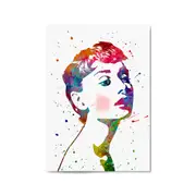 Audrey Hepburn Fashion Minimal Bedroom Wall Art #4