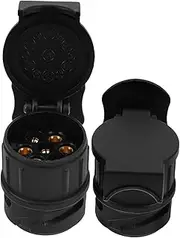 LOORGVEL 2pcs Trailer Wiring Adapters to Pin Connector Socket for Truck Electrical Equipment Durable and Convenient Trailer Parts Protect Vehicle Circuit Multi Functional