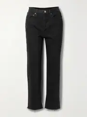 [TOTEME] TOTEME - Classic Cut High-rise Straight-leg Organic Jeans - Black - 29 29 Black