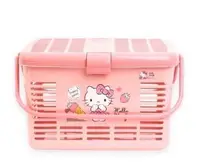 在飛比找Yahoo!奇摩拍賣優惠-♥小花凱蒂日本精品♥ HelloKitty 粉色手提籃 收納