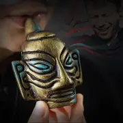 Aztec Ghost Whistle Halloween Whistle Ancient Bronze Prop Whistle Loud calm