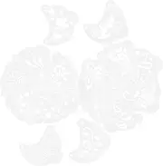 HOODANCOS 16pc Face Stencil Set Decorative Art Templates Washable Painting Stencils Plastic for Crafts DIY Face Suitable for Ages