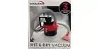 Acceler8 E-916 Auto Wet & Dry Shop Vacuum 3 Attachment Pieces Included
