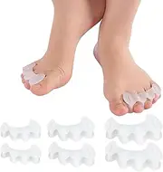 Bunion Corrector Toe Spacer Toe Straightener Toe Stretcher Toe Correctors,3Pairs Toe Separators Bunion Corrector Soft Gel Toe Spacers to Correct Bunions and Restore Toes to Their Original Shape,M Size