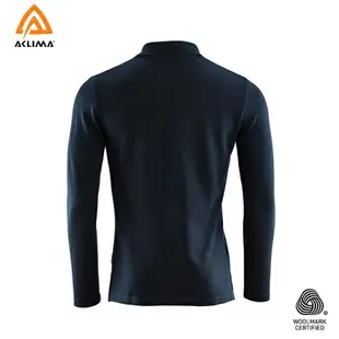 挪威[ACLIMA] LeisureWool Pique Shirt Long Sleeve M / 歐洲製男款美麗諾羊毛長袖Polo衫《長毛象休閒旅遊名店》