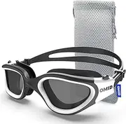 OMID Swim Goggles, P2 Polarized 【Patent & Upgrade】 Anti-Fog Anti-UV No Leakage Swimming Goggles for Adult Men Women Youth