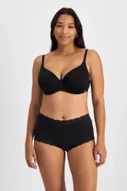 Jockey Parisienne Cotton Full Brief Underwear - Black, Size: 10