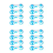 Cabinet Locks, 16pcs, Blue Lock Adhesive Child Kids Baby Safety Lock for Door Drawers Cupboard Proofing Latches Oven Toilet Fridge Cabinets Tape
