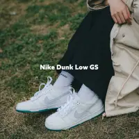 在飛比找momo購物網優惠-【NIKE 耐吉】Dunk Low GS 大童鞋 女鞋 白 