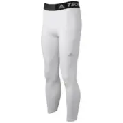 adidas TechFit Compression Long Tights ClimaLite Soccer Underlayer - White 2XL