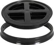 GAMMA2 Gamma Seal Lid - Pet Food Storage Container Lids - Fits 3.5, 5, 6, & 7 Gallon Buckets, Black