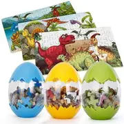 Wooden Puzzle For Kids Easter Eggs Dinosaur Surprise Egg Toy For Kids(1 Pack ,Blue)