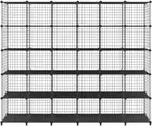 30 Cube Metal Wire Storage Grid Organizer DIY Modular Cabinet for Toys Books Clo