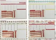 Lantern Studios Assorted Weekly Planner 4-Pieces