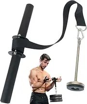 Forearm Wrist Roller Fitness Blaster, Arm Exerciser Wrist Trainer, Roll Rope Forearm Exerciser for Home Gym, Thick Wrist Roller Grips for Muscle Building and Injury Prevention Hand Grip Strengthener