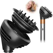 ave Curl Diffuser Attachment for Dyson Airwrap,Upgraded Hair Diffuser Nozzle Dome and Diffuse Modes for Curl Wave Hair,Hair Diffuser Attachment Compatible with Airwrap Styler HS01/05