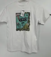 VANS Kids Off The Wall Tee Deep Size 7/XL Ocean Life