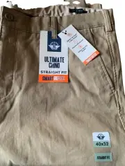 Men's DOCKERS Straight Fit ULTIMATE CHINO Pants 40x30 Tan khakis smart 360 flex