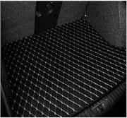 Car Boot Protector for Toyota for RAV4 2019 2020 Leather Car Trunk Mat Trunk Boot Mat Cargo Tray Slip Rear Cover Pad Car Trunk Mats(Black Beige-A)