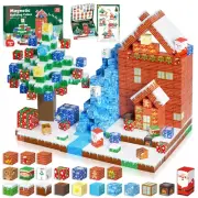 Christmas Magnetic Blocks - 150PCS Magnetic Building Blocks Magnetic Cubes St...