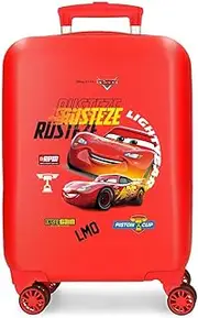 Joumma Disney Cars Rusteze Lightyear Cabin Suitcase Red 33x50x20cm Hard ABS Combination Lock Side 28.4L 2kg 4 Wheels Double Luggage Hand Luggage, red, Cabin Suitcase, Red, Cabin Suitcase