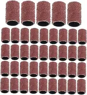 Healeved 100 Pcs Nail Drills Bits Sanding Bands 80 Grit Fine Nail File Sanding Bands Fine For Nail Drills Acrylic Nails Gel Manicures And Pedicure