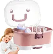 Bottle Organizer Baby | Large Nursing Bottle Storage Box Organizer With Cover - Home Organization for Fridge Travel Washing Dishwasher Nursery