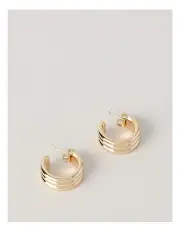 [Trent Nathan] Solid Hoop Earring in Gold