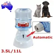 Automatic Pet Dog Cat Water Feeder Bowl Bottle Self Feeding Dispenser 3.5L/11L