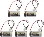 HOUYIBO 5PCS CR123A Battery 3V 1400mAh with Plug Long-Lasting Power Non-Rechargeable Lithium Batteries for CNC System