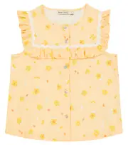 [The New Society] The New Society Limoncello linen and cotton top Y 14 multicoloured