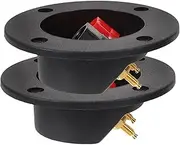 TINEASUR Enhance Speaker Wire Connectors Copper Post Clamps Gold Plated for Speakers
