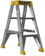 Bailey Pro Aluminium Double Sided 3 Punchlock Ladder, 0.9 Meter Size